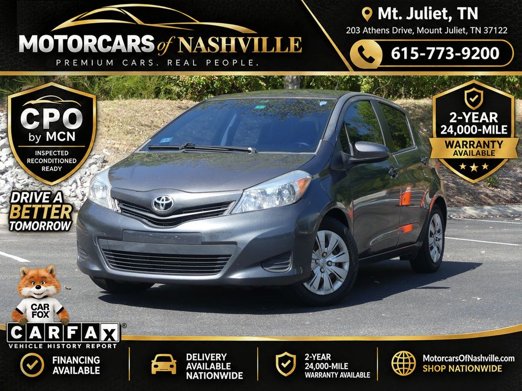 Magnetic Gray Metallic 2013 Toyota Yaris Hatchback Front-Wheel Drive Automatic