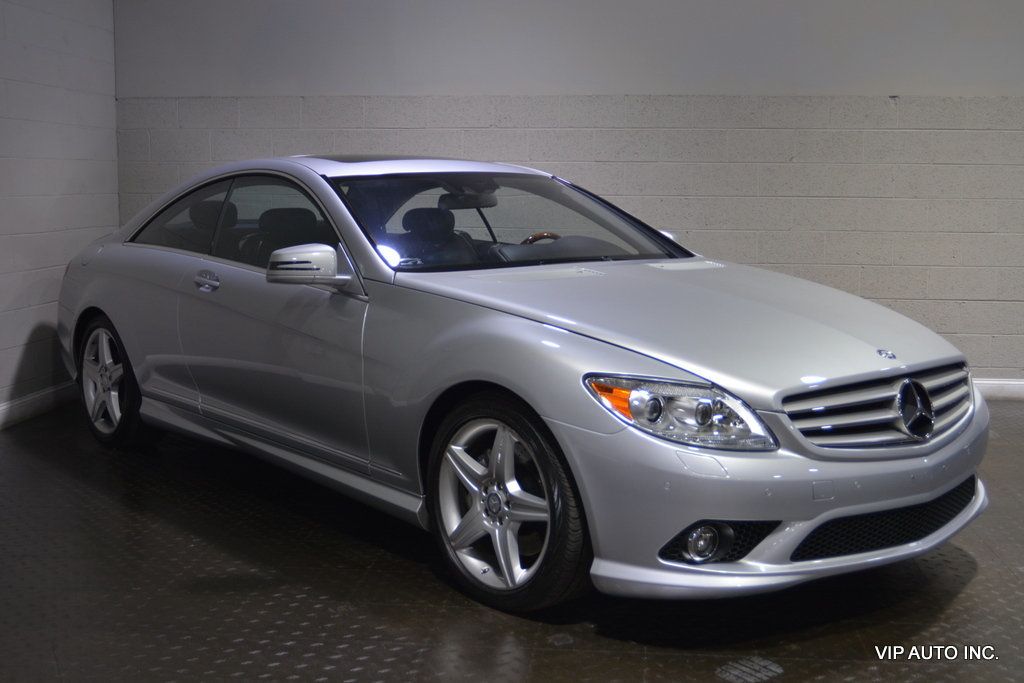 Iridium Silver Metallic 2010 Mercedes-Benz CL-Class CL 550 4MATIC Coupe All-Wheel Drive 7-Speed Automatic