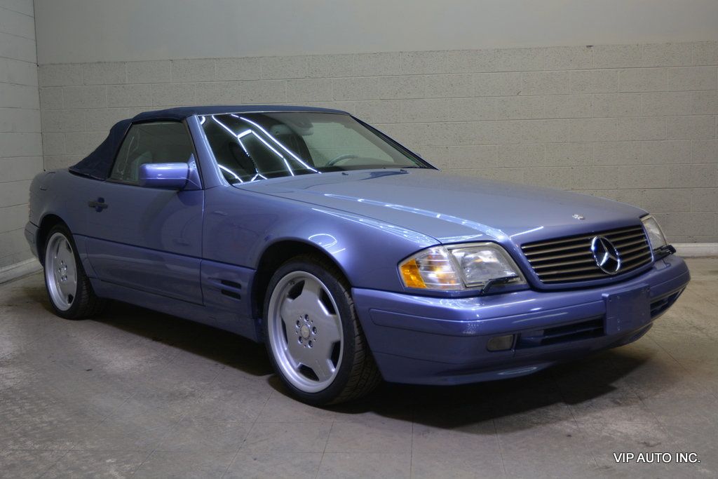 Azure Blue (Met) 1997 Mercedes-Benz SL-Class Convertible Rear-Wheel Drive 5-Speed Automatic