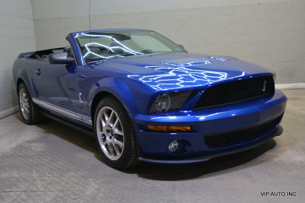 Vista Blue 2008 Ford Mustang Shelby GT500 Convertible RWD Convertible Rear-Wheel Drive 6-Speed Manual