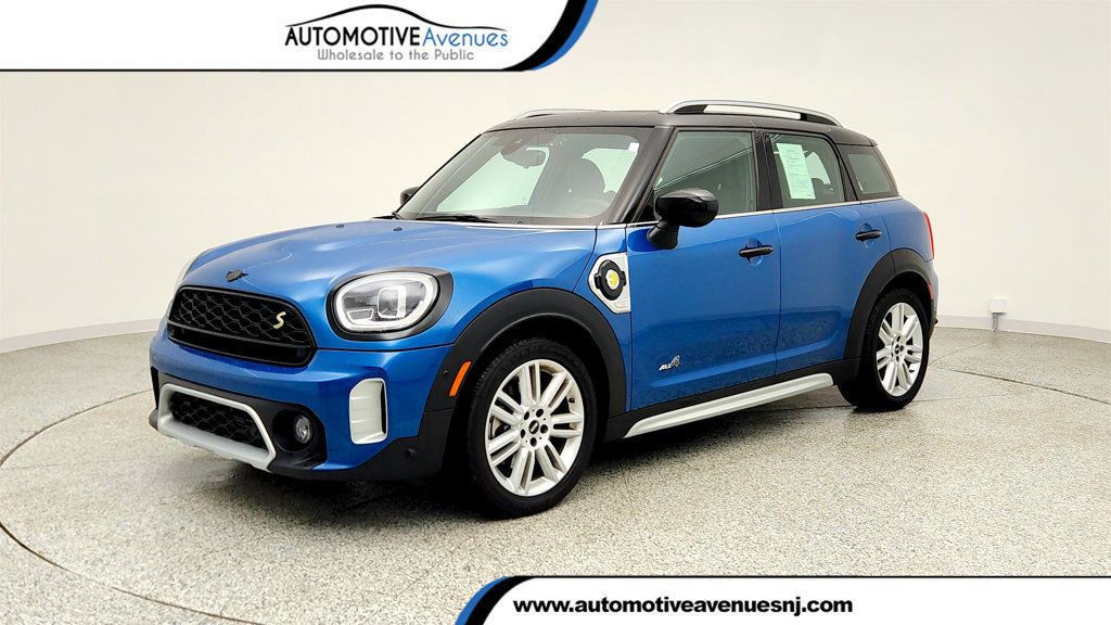 Island Blue Metallic 2022 MINI Countryman Hybrid Plug-in Cooper SE ALL4 AWD SUV / Crossover All-Wheel Drive 6-Speed Automatic