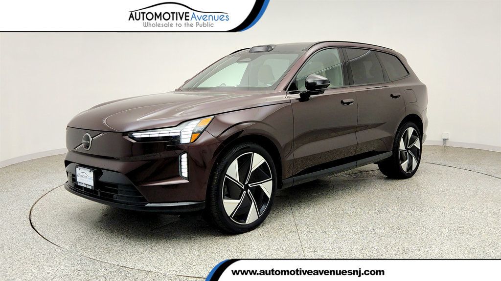 Mulberry Metallic 2025 Volvo EX90 Twin Performance Ultra 6-Passenger eAWD SUV / Crossover All-Wheel Drive Automatic