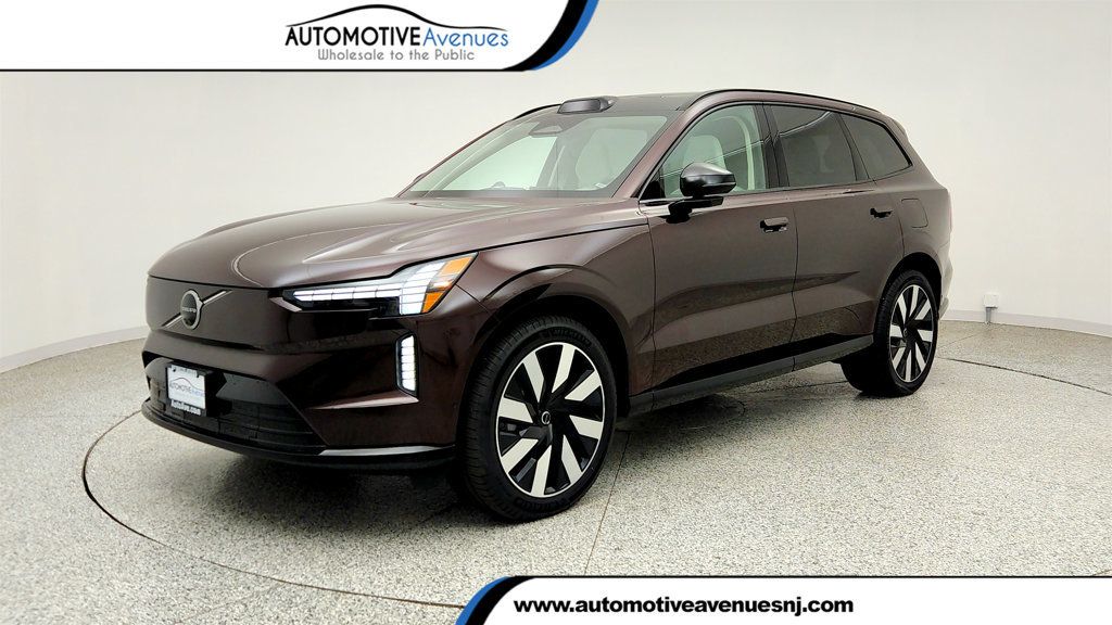 Mulberry Metallic 2025 Volvo EX90 Twin Performance Ultra 6-Passenger eAWD SUV / Crossover All-Wheel Drive Automatic