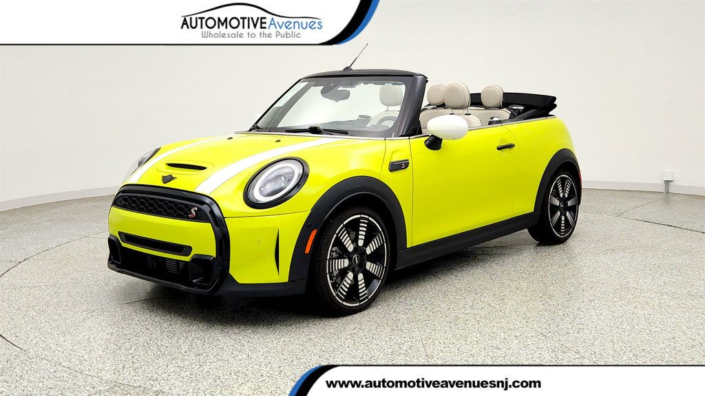 Zesty Yellow 2024 MINI Cooper Convertible Front-Wheel Drive 6-Speed Manual