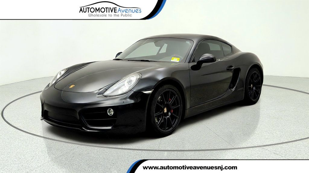 Black 2014 Porsche Cayman Coupe Rear-Wheel Drive 6-Speed Manual