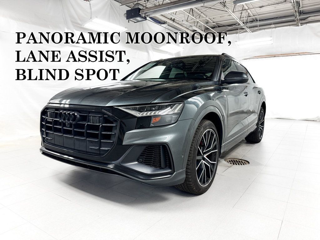Daytona Gray Pearl Effect 2021 Audi Q8 SUV / Crossover All-Wheel Drive 8-Speed Automatic
