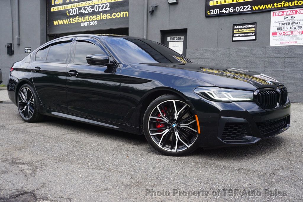 Jet Black 2022 BMW 5 Series Sedan Rear-Wheel Drive 8-Speed Automatic
