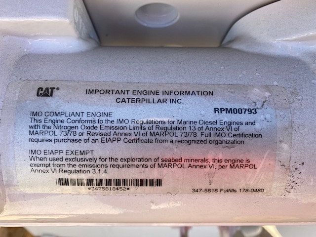 2017 Caterpillar PAIR of New C32 1800HP  each Tier 3 Diesel Marine Engine - 23048559 - 10