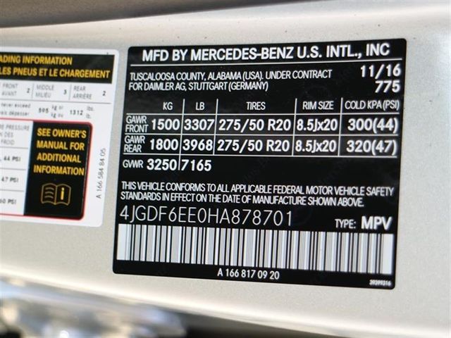 2017 Mercedes-Benz GLS GLS450 4MATIC SUV - 15785909 - 10