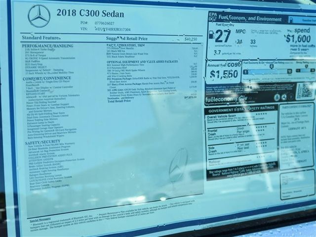 2018 Mercedes-Benz C-Class C 300 Sedan - 16752355 - 9