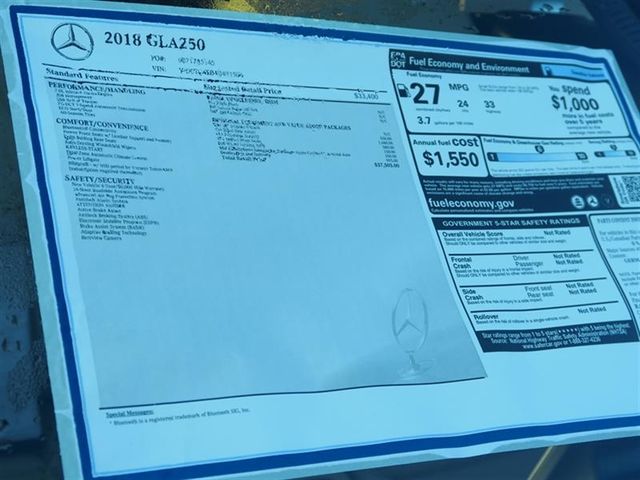 2018 Mercedes-Benz GLA GLA 250 SUV - 16899718 - 9