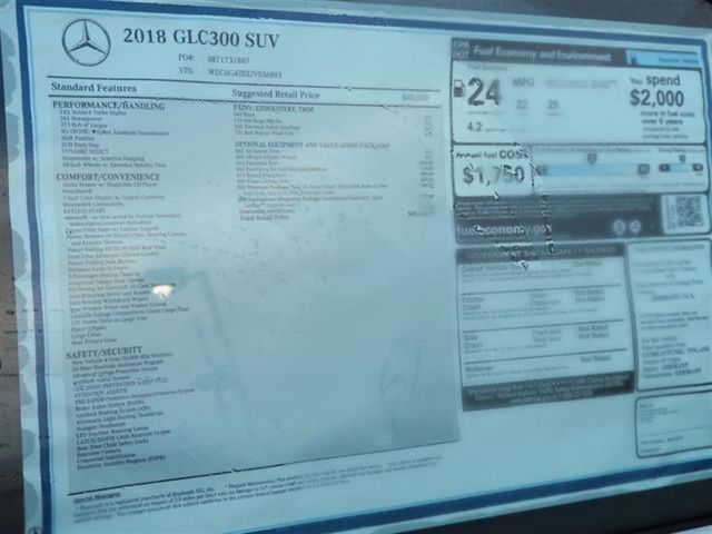 2018 Mercedes-Benz GLC GLC 300 SUV - 16948817 - 9