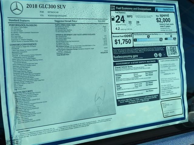 2018 Mercedes-Benz GLC GLC 300 SUV - 17058579 - 9