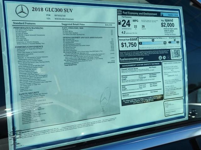 2018 Mercedes-Benz GLC GLC 300 SUV - 17091106 - 9