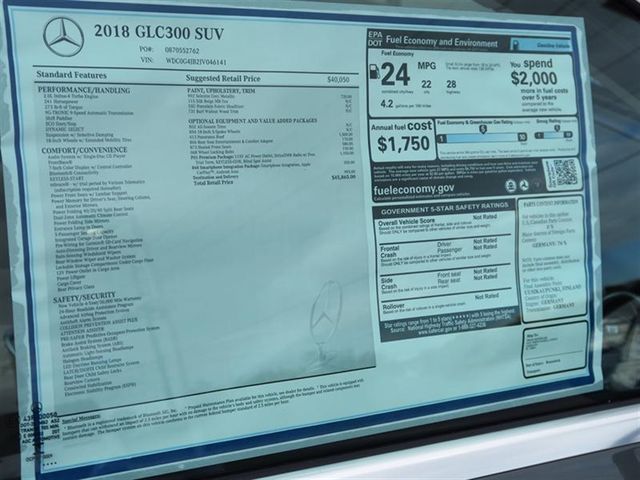 2018 Mercedes-Benz GLC GLC 300 SUV - 17104575 - 9