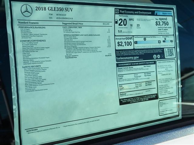 2018 Mercedes-Benz GLE GLE 350 SUV - 17078881 - 9