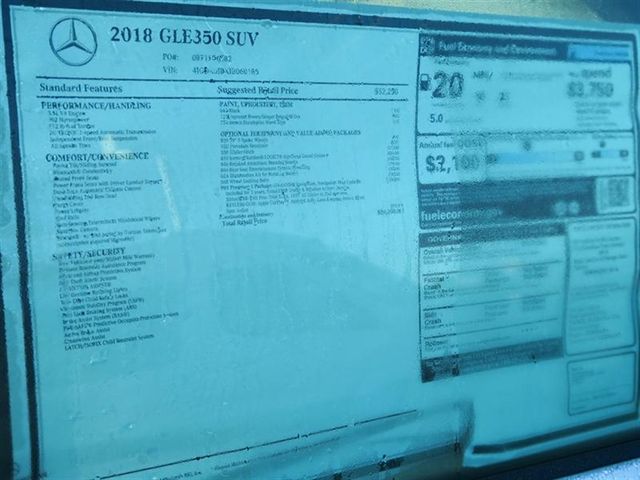 2018 Mercedes-Benz GLE GLE 350 SUV - 17081842 - 9