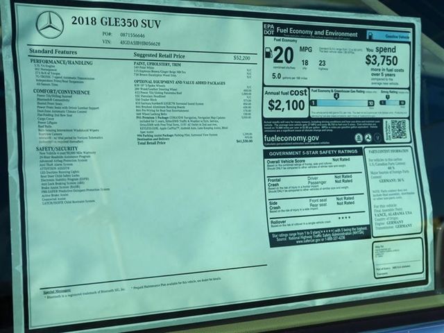 2018 Mercedes-Benz GLE GLE 350 SUV - 17104576 - 9