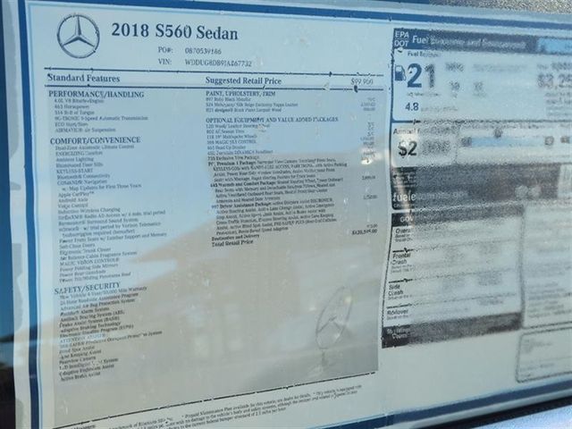 2018 Mercedes-Benz S-Class S 560 Sedan - 17081839 - 9