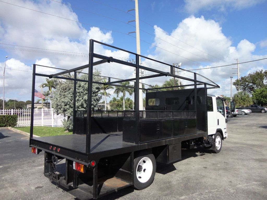 2019 Isuzu NPR HD 14FT PLATFORM FLATBED UTILITY TRUCK - 19913259 - 19