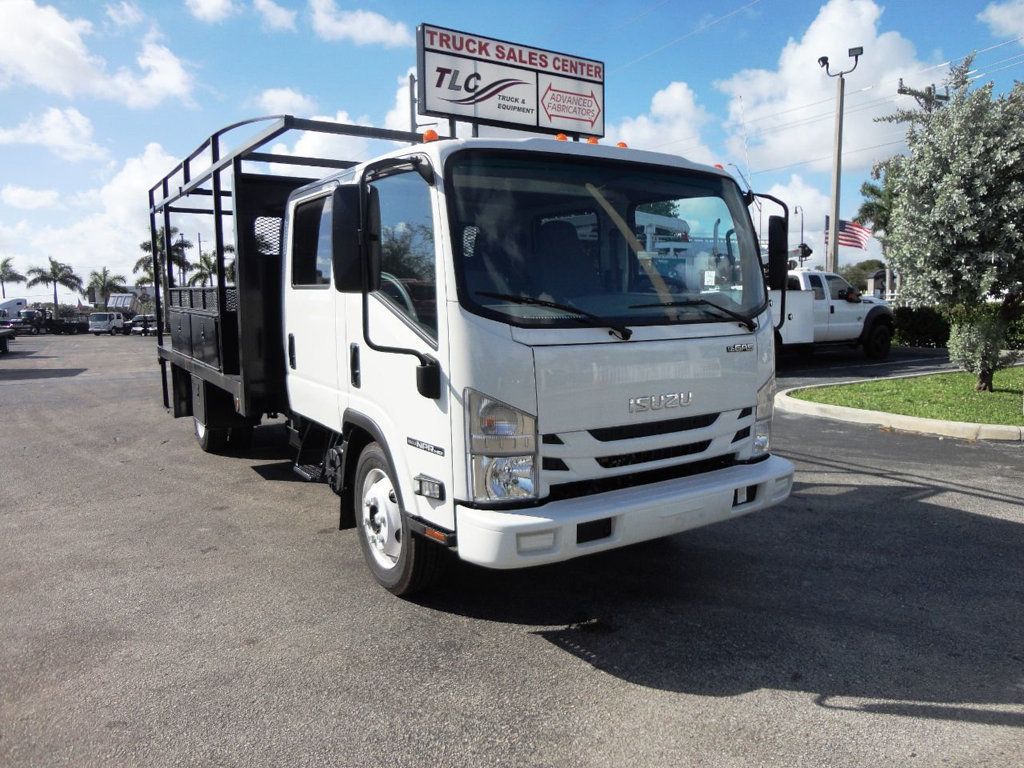 2019 Isuzu NPR HD 14FT PLATFORM FLATBED UTILITY TRUCK - 19913259 - 2