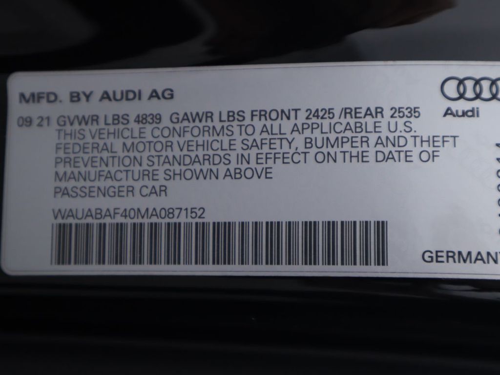 2021 Audi A4 Sedan Premium 40 TFSI quattro - 21179178 - 32