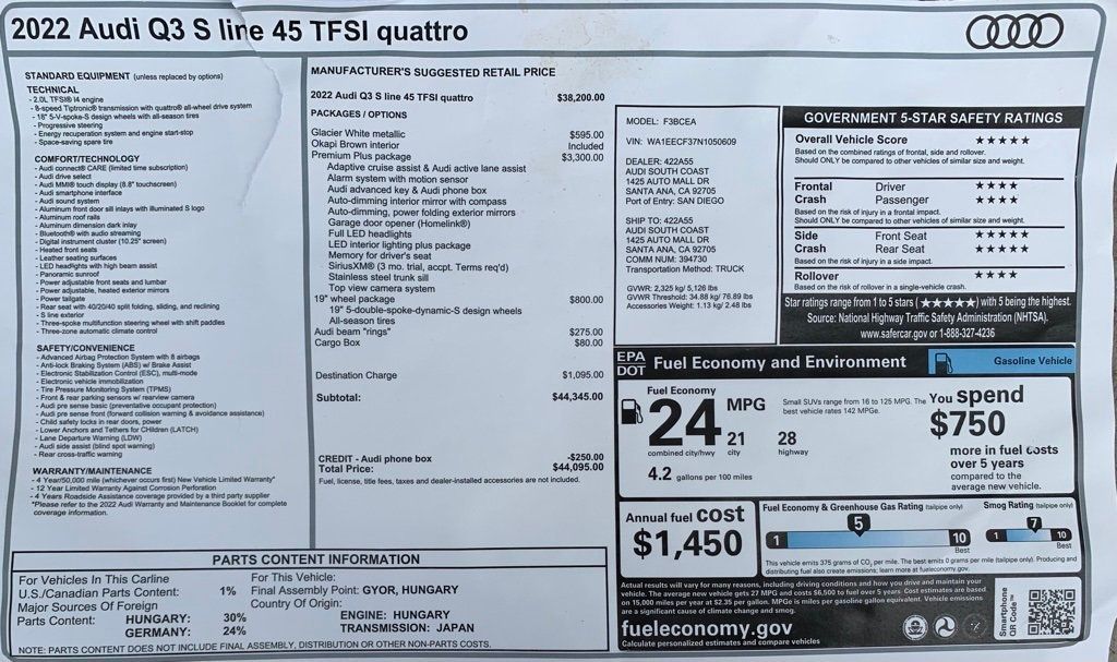 2022 Audi Q3 S line Premium Plus 45 TFSI quattro - 21187435 - 4