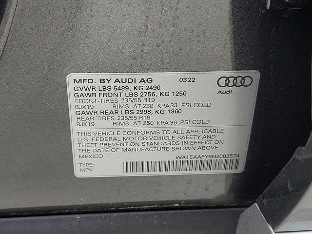 2022 Audi Q5 S line Premium Plus 45 TFSI quattro - 21559857 - 24