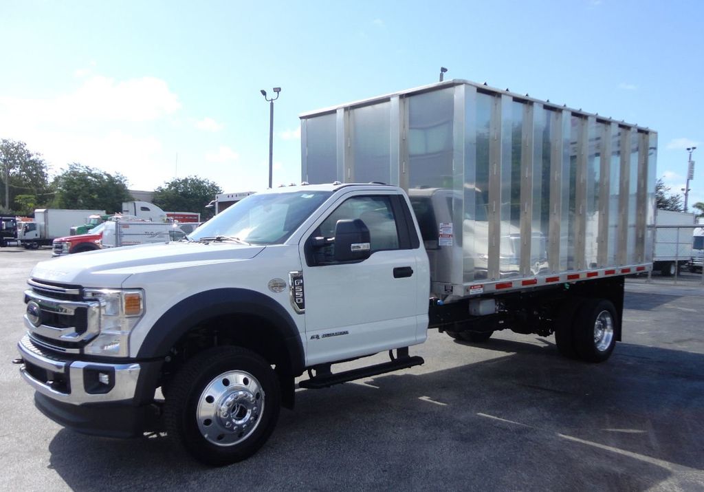 2022 Ford F550 4x4 With14ft Aluminum Chipper Truck Landscape Dump Body - 20780117 - 2