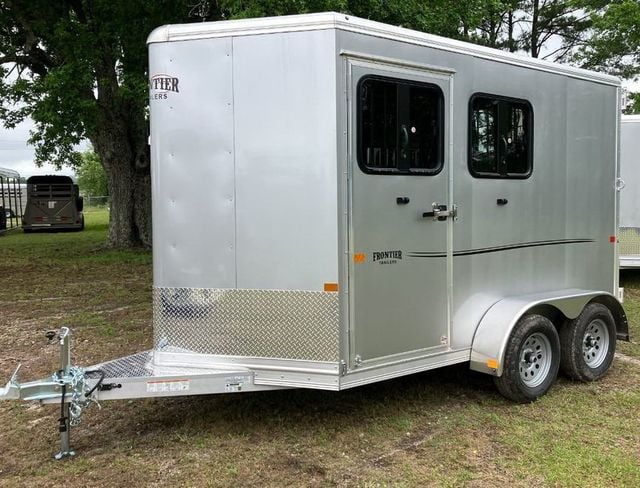 2022 Frontier 2 Horse Slant with Drop Feed Windows & Escape Door  - 21446143 - 1