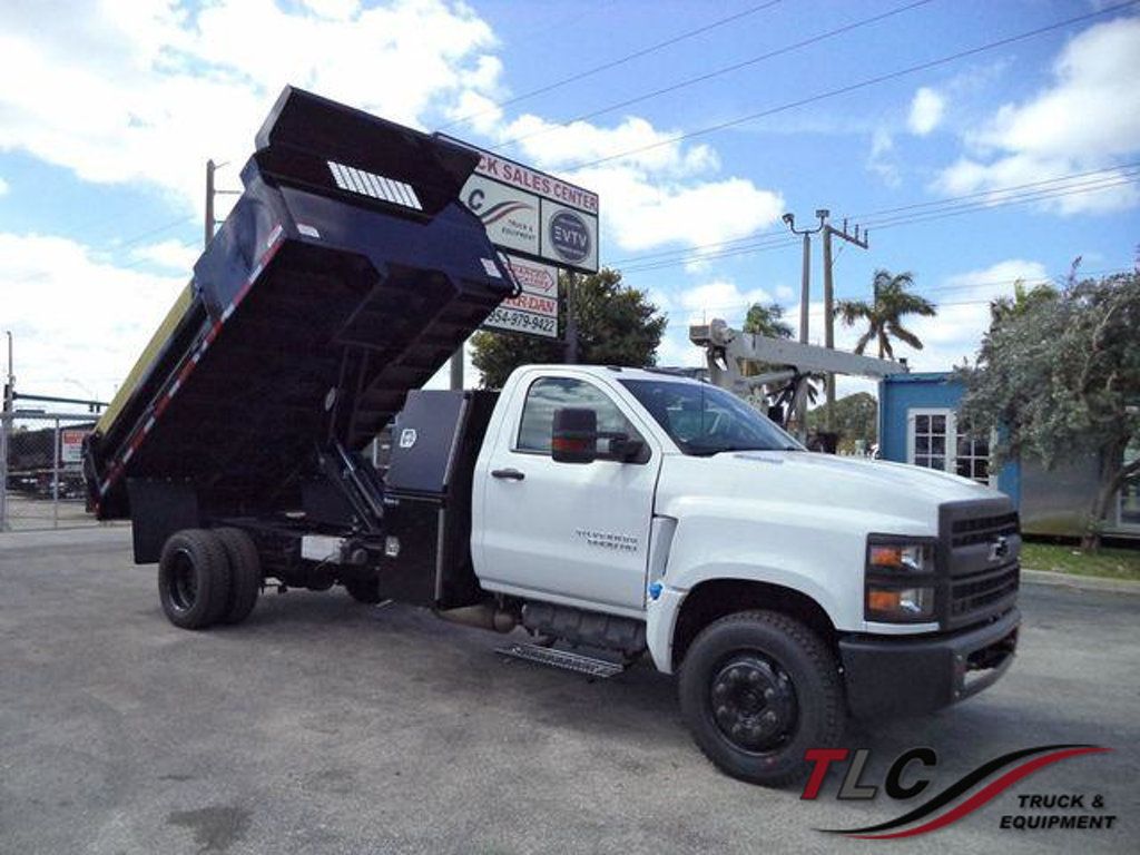 2023 Chevrolet SILVERADO 6500HD 12FT MASON DUMP TRUCK..TUNNEL TOOL BOX..FOLD DOWN SIDES - 22359104 - 0