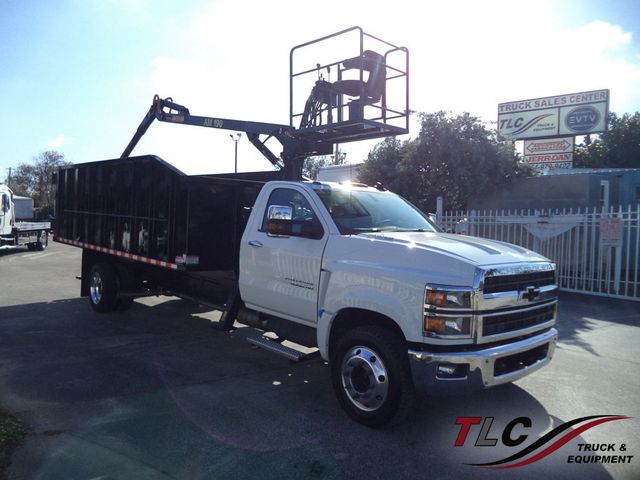 2023 Chevrolet Silverado 6500HD With 18ft Steel Dump Truck 21 Yard Grapple Boom & Seat - 22724570 - 0
