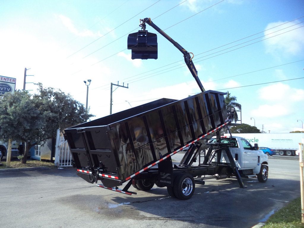 2023 Chevrolet Silverado 6500HD With 18ft Steel Dump Truck 21 Yard Grapple Boom & Seat - 22724570 - 21