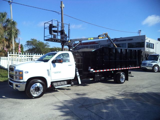 2023 Chevrolet Silverado 6500HD With 18ft Steel Dump Truck 21 Yard Grapple Boom & Seat - 22724570 - 3
