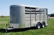 2023 Delta 16' Stock Trailer with 8' Cut Gate  - 22038689 - 1