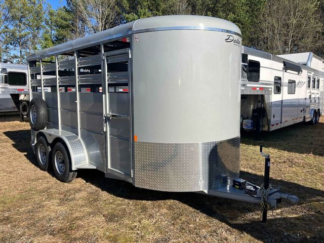 2023 Delta 16' Stock Trailer with 8' Cut Gate  - 22038756 - 1