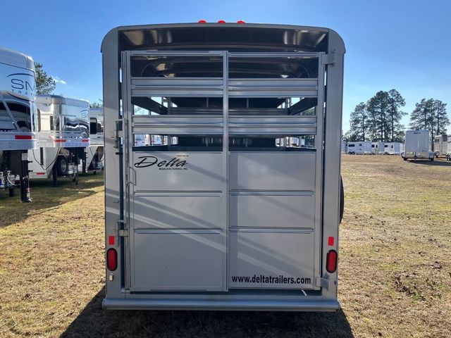 2023 Delta 16' Stock Trailer with 8' Cut Gate  - 22038756 - 3