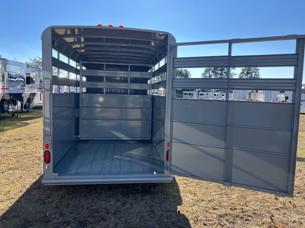 2023 New Delta 16' Stock Trailer with 8' Cut Gate at Kingdom Horse ...