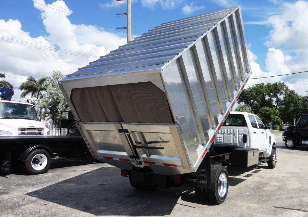 2023 International CV515 Crew Cab w/ New 14ft Aluminum Chipper Truck Landscape Dump Body - 20952803 - 13