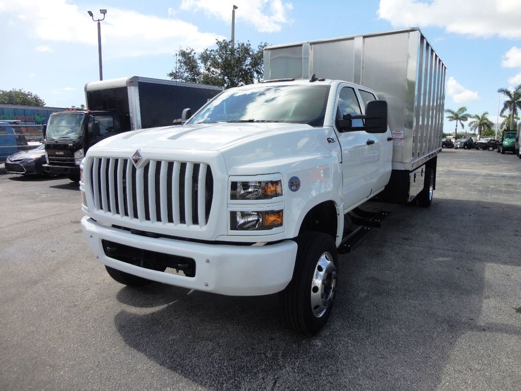 2023 International CV515 Crew Cab w/ New 14ft Aluminum Chipper Truck Landscape Dump Body - 20952803 - 3
