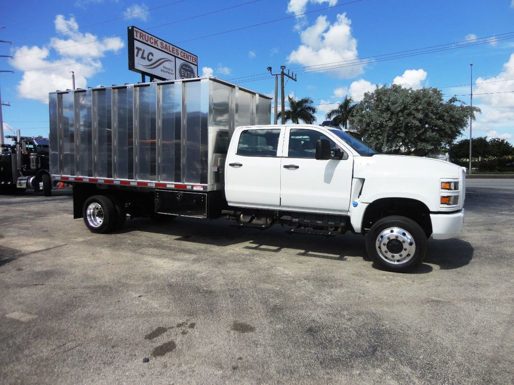 2023 International CV515 Crew Cab w/ New 14ft Aluminum Chipper Truck Landscape Dump Body - 20952803 - 6