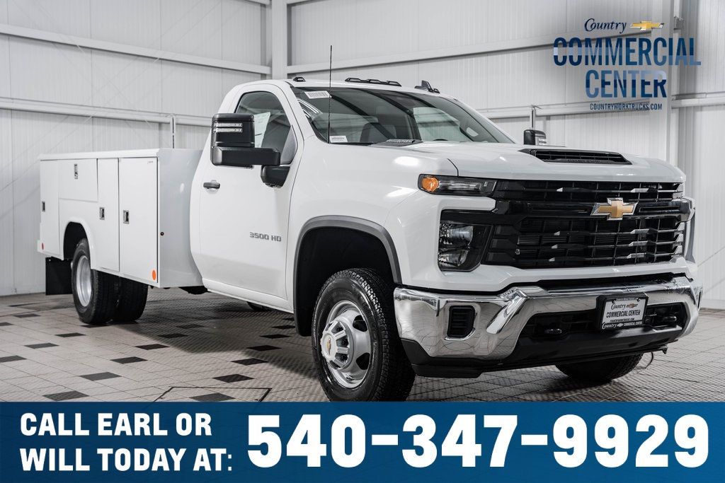 2024 Chevrolet Silverado 3500HD CC 3500HD REG CAB 4X4 * 6.6 DURAMAX * 11' READING UTILITY - 22371445 - 0