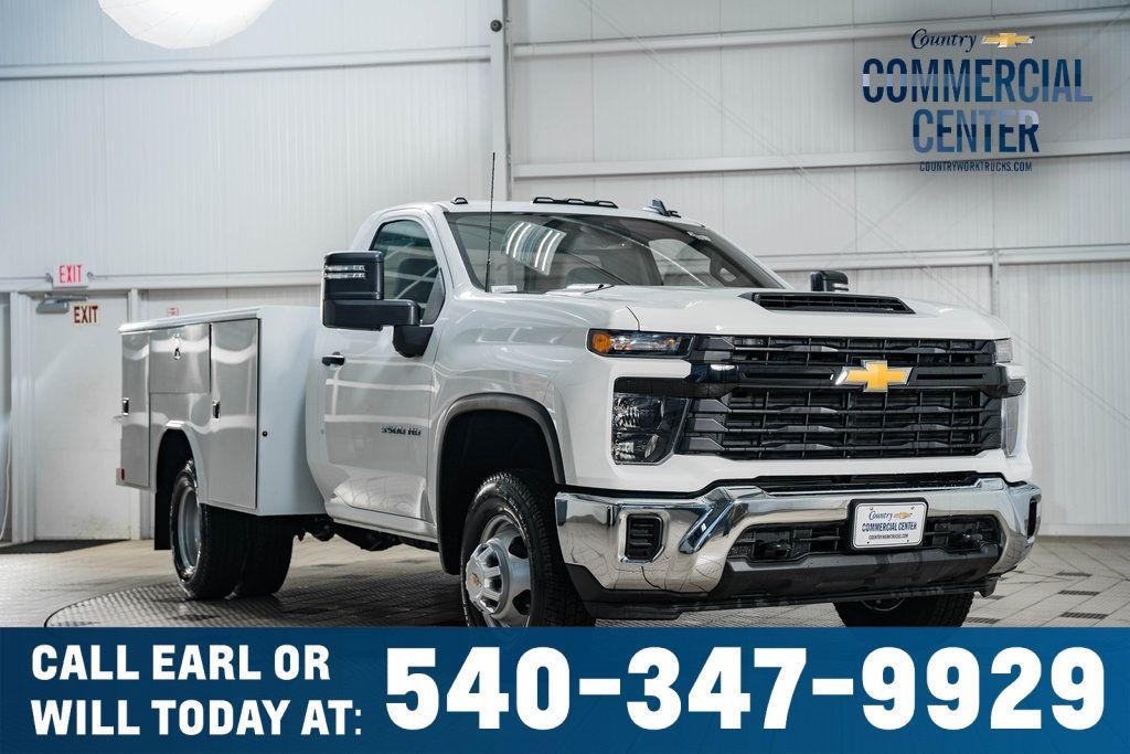 2024 Chevrolet Silverado 3500HD CC 3500HD REG CAB 4X4 * 6.6 DURAMAX * 9' READING UTILITY - 22519003 - 0