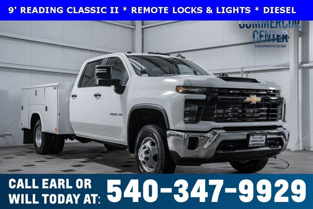 2024 Chevrolet Silverado 3500HD CC 4WD Crew Cab 177" WB, 60" CA Work Truck - 22608411 - 0