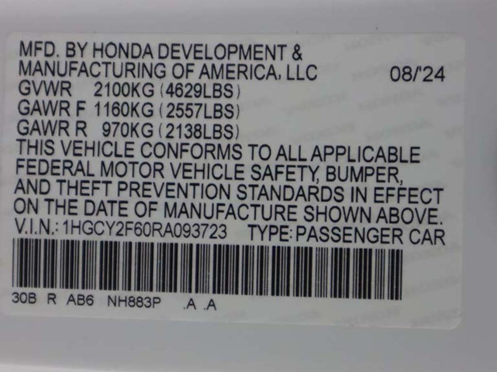 2024 Honda Accord Hybrid EX-L Sedan - 22582493 - 52