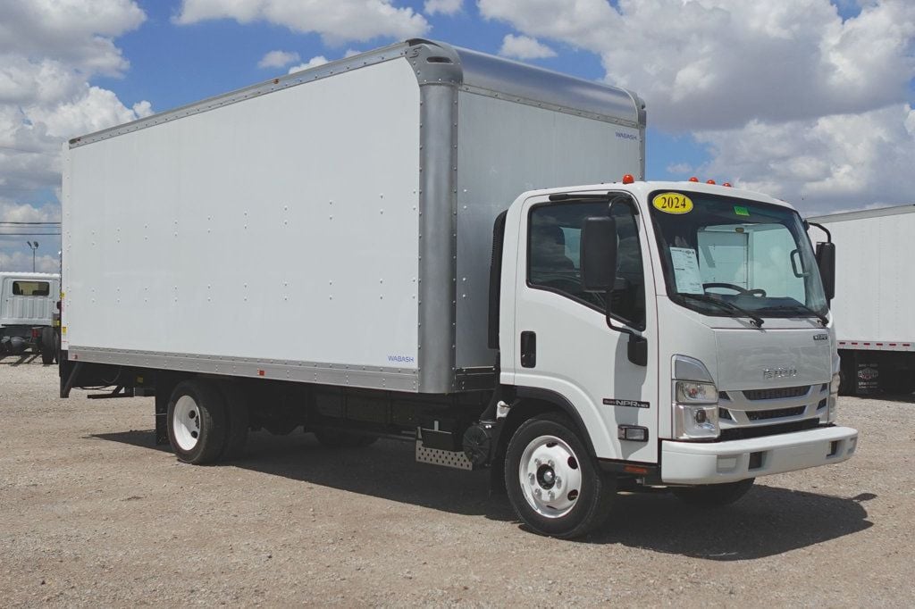 2024 Isuzu NPR HD (20ft Box w/ Rail Lift) - 22147665 - 0