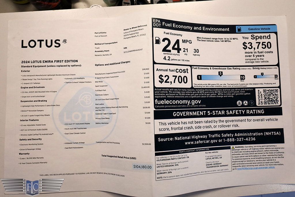2024 Lotus Emira First Edition Coupe - 22743219 - 42