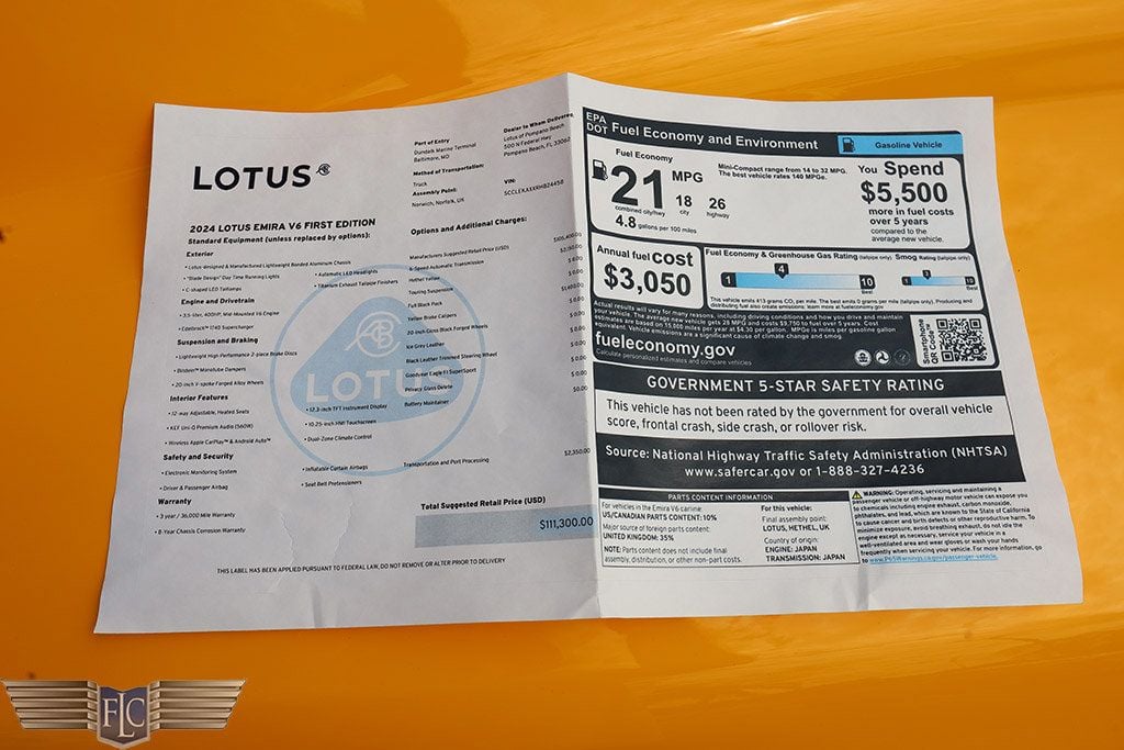 2024 Lotus Emira V6 First Edition Coupe, Automatic - 22619772 - 41