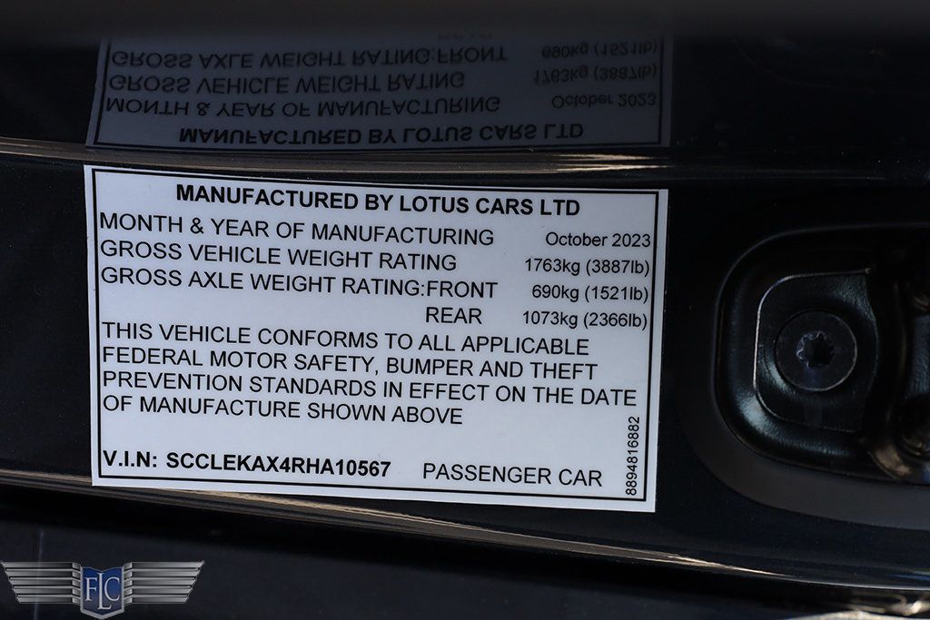 2024 Lotus Emira V6 Fist Edition 6-Speed Manual - 22360753 - 36