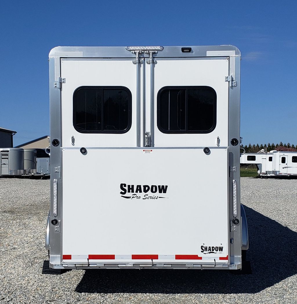 2024 Shadow 4 horse head to head with box stall and side ramp
